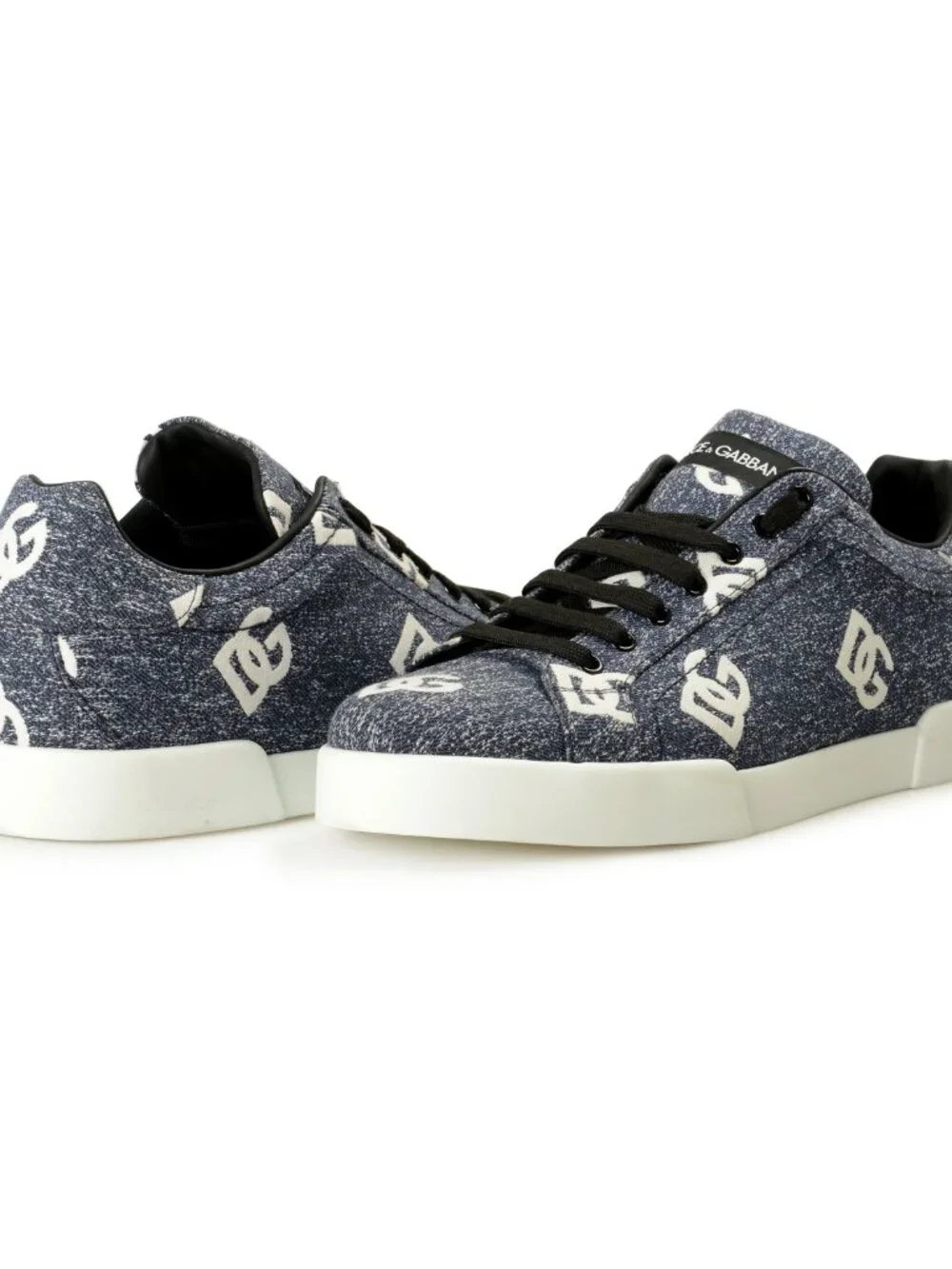 Dolce & Gabbana Men's Jacquard Denim Athletic Sneakers Shoes US 11 IT 44
